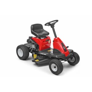 Trattorino tagliaerba Troy-Bilt Mini-Rider 60T-S con scarico laterale, rosso e nero.