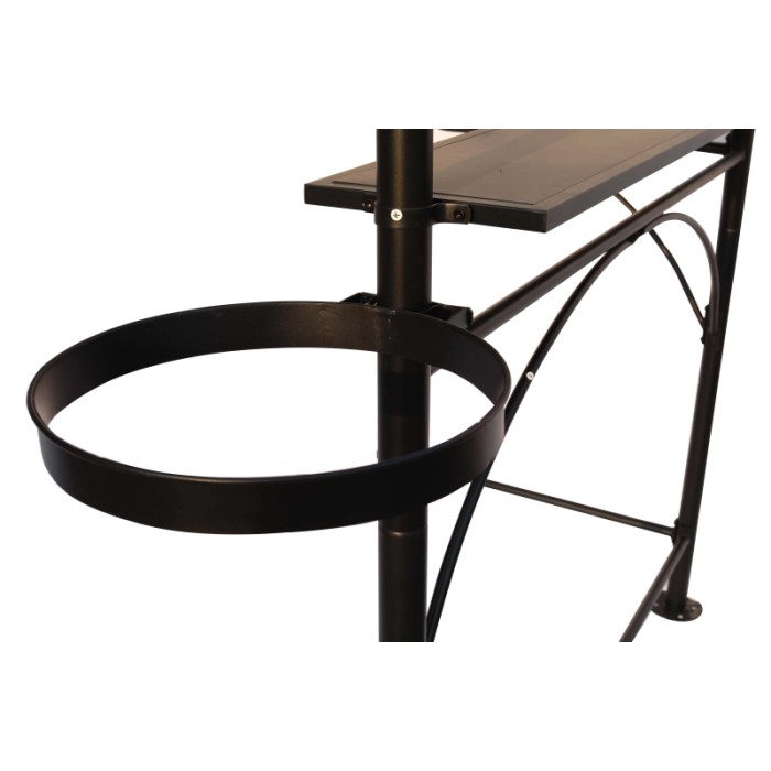Tettoia barbecue in acciaio antracite 240x150 cm