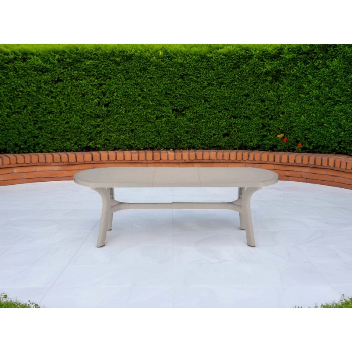 Tavolo allungabile da giardino Pagoda in plastica 180-230x90x72,5 cm