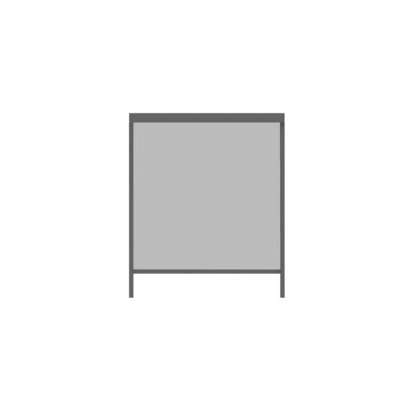 Pannello laterale grigio t.b.t. per gazebo, accessorio per maggiore privacy e protezione.