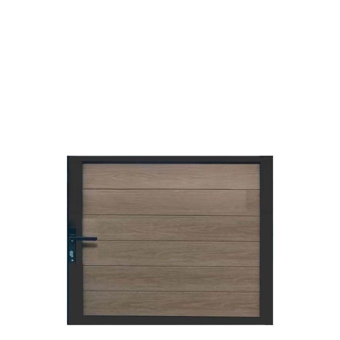 Cancello in WPC effetto legno Teck per pannello 90x95 cm legno