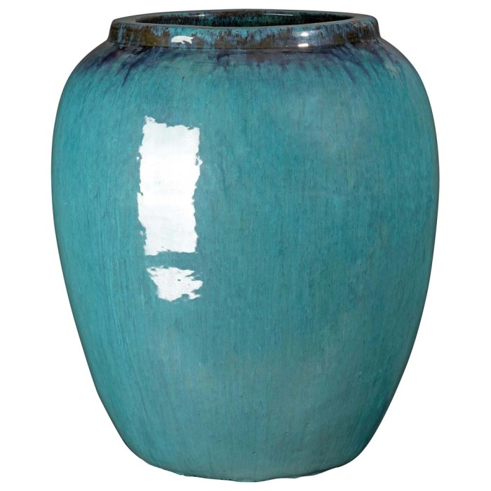 Vaso per piante t.b.t. turchese per interni ed esterni.