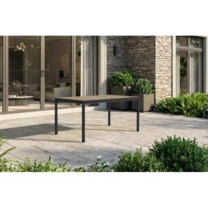 Tavolo da giardino Porto 160 deco coat 156x95x75 cm nero