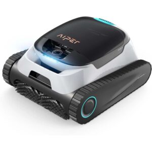 Robot per piscina Aiper, pulitore per piscina senza fili con cingoli.