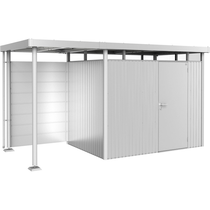 Pannello posteriore Biohort tetto laterale in argento metallizzato per casette da giardino HighLine a partire dalla taglia H2.