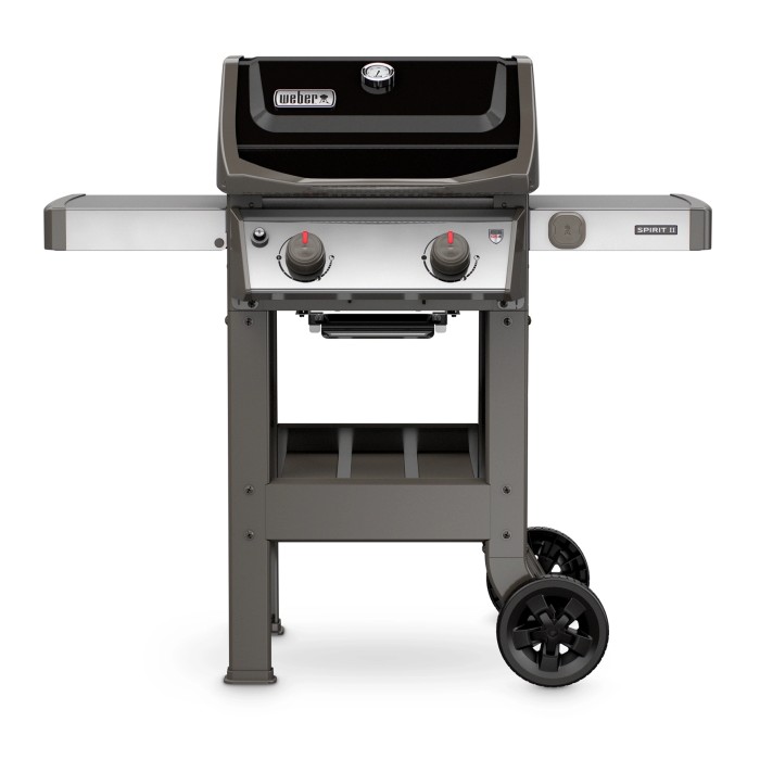 Barbecue a gas Weber Spirit II E-210 GBS, nero, con 2 bruciatori e griglia GBS.