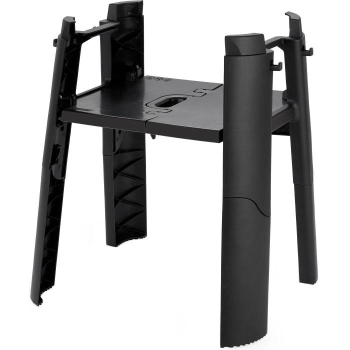 Supporto Weber per grill elettrico Lumin, altezza 71,5 cm, base pieghevole in plastica.