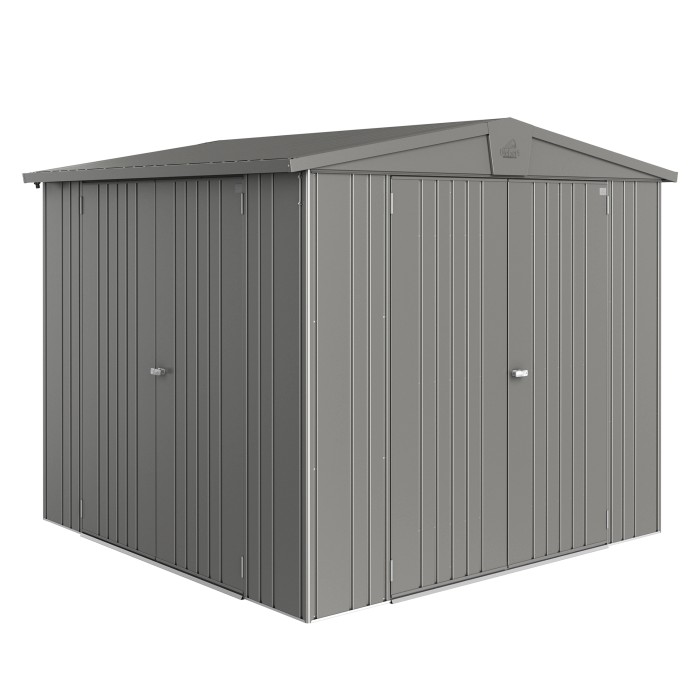 Porta aggiuntiva Biohort per casetta da giardino Europa, grigio quarzo metallizzato, doppia porta