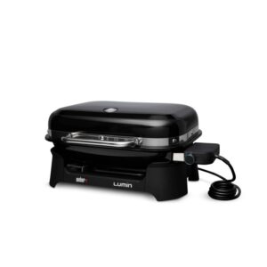 Barbecue elettrico t.b.t. nero per balcone o terrazza.