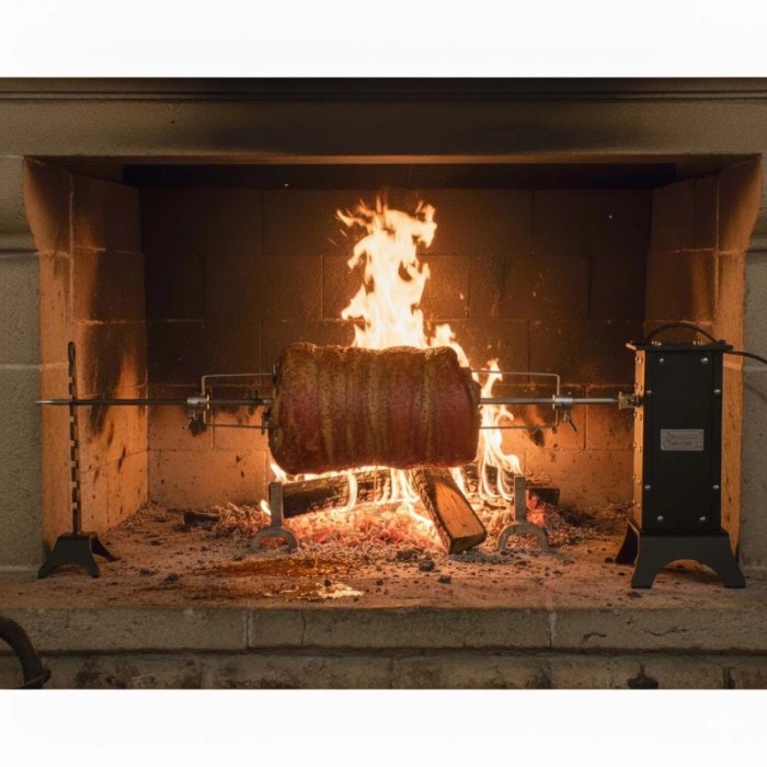 Girarrosto elettrico Cruccolini mod GA91 con giunto cardanico