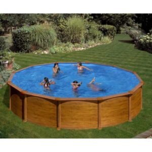 Piscina fuori terra rigida in acciaio legno Gre Ø 350 x H 132 cm
