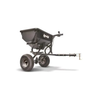 Spargitore trainato universale MTD con capacità di 39 kg per trattorini.