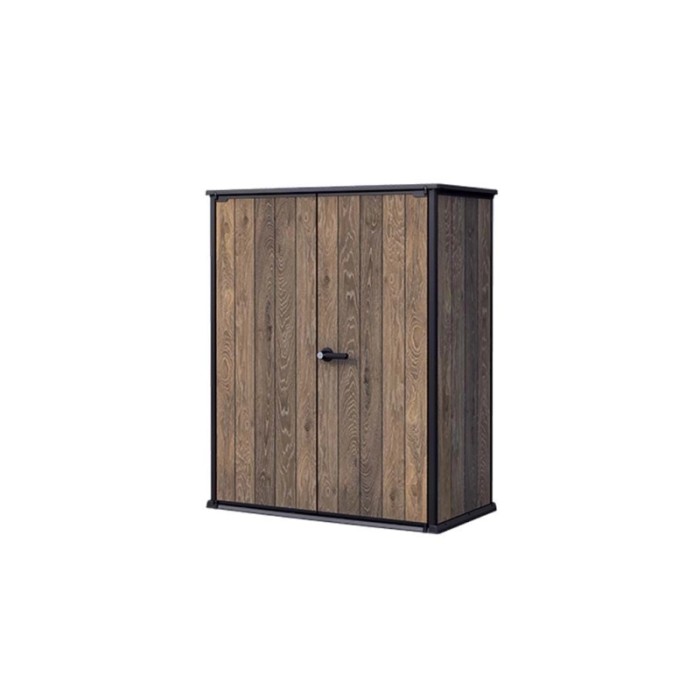 Casetta da giardino Keter in plastica Vertical sp 20 mm marr.scuro 1,16 m²