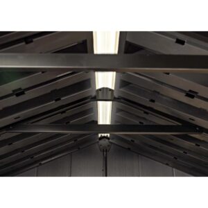 Casetta da giardino Keter in plastica Vertical sp 20 mm marr.scuro 1,16 m²
