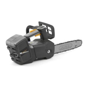 Motosega a batteria t.b.t. per lavori in giardino. Potente e senza fili.