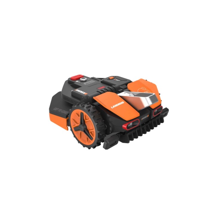 Worx Landroid Vision L1300 robot tagliaerba con telecamera, arancio/nero. Robot rasaerba per superfici fino a 1300 m².