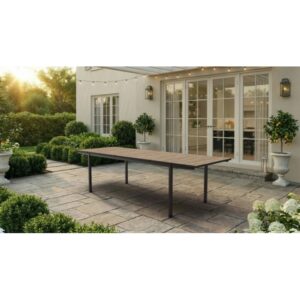 Tavolo allungabile da giardino Porto Nova 200 194-272x94x75 cm nero