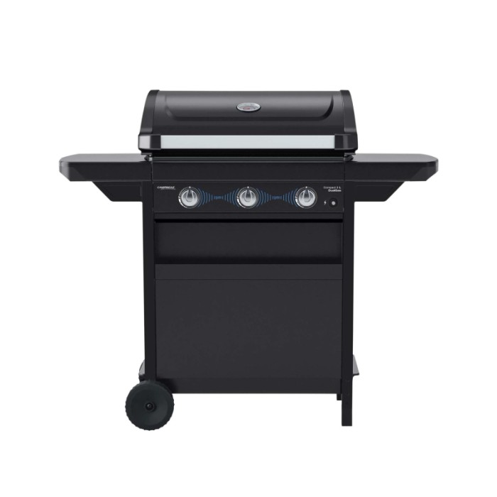 Barbecue a gas Campingaz Compact 3 L DG 3 bruciatori 7,6 kW nero opaco