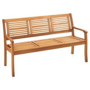 Panca da giardino OBI Chelsea, 3 posti in legno di eucalipto oliato.