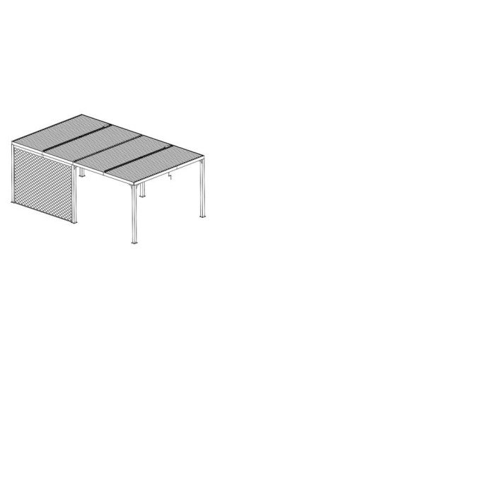 Tenda accessoria per pergola bioclimatica 3660 antracite