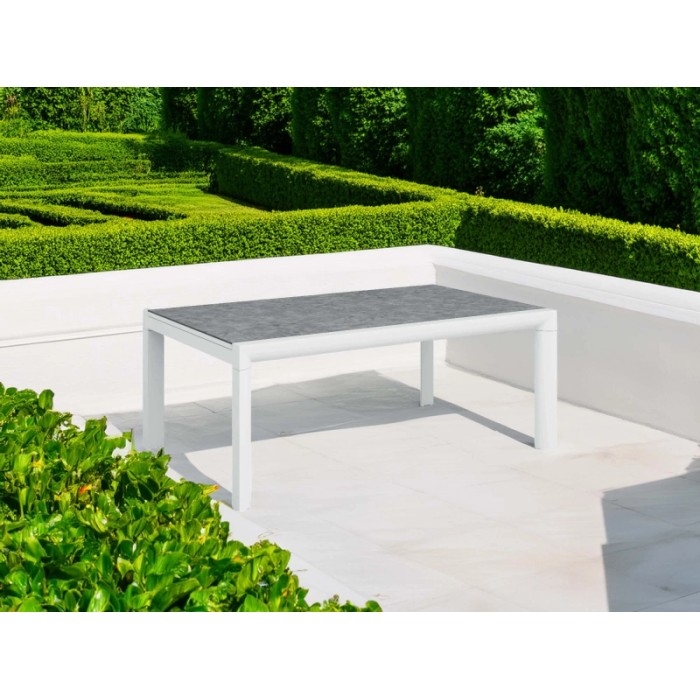Tavolo allungabile da giardino Kemano in alluminio 200/300x100xH76 cm
