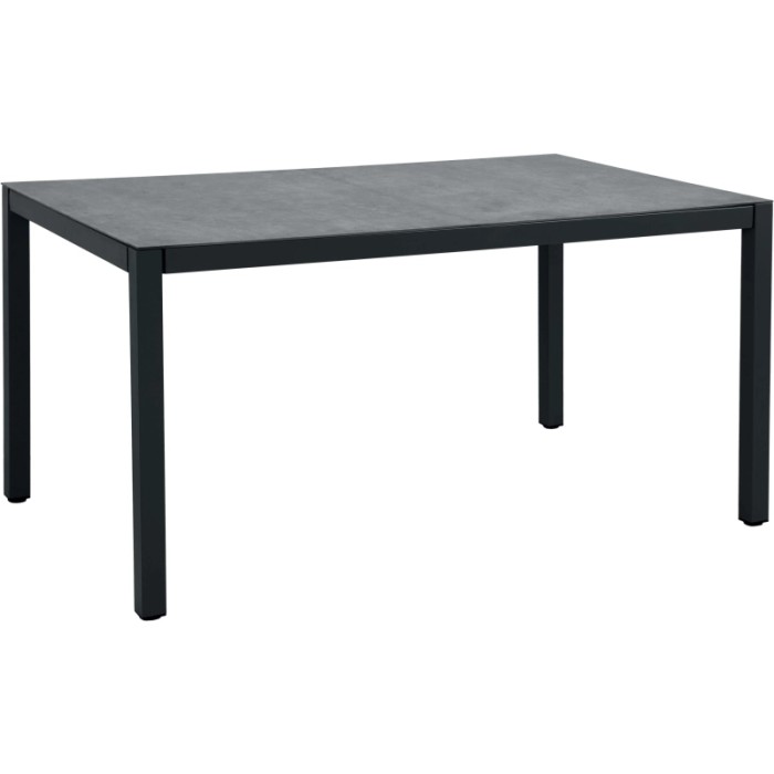 Tavolo da giardino Kulina antracite 150x90x75 cm