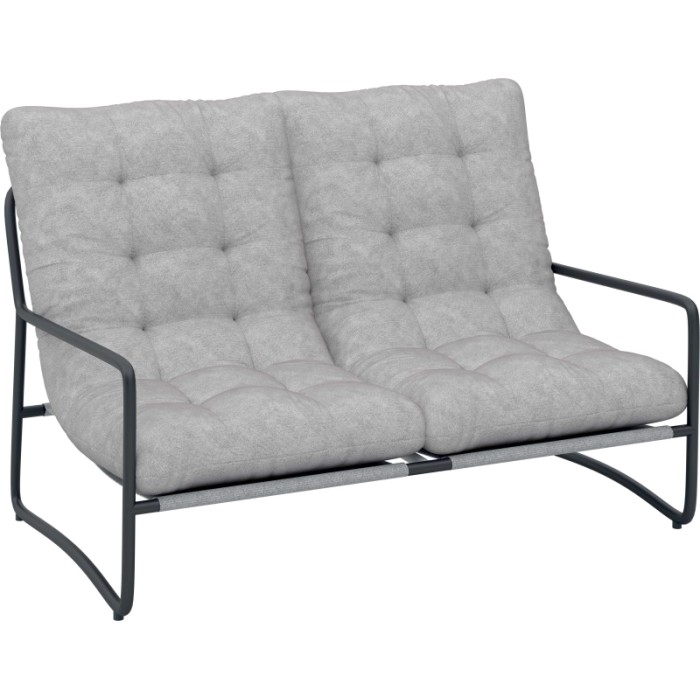 Salotto da giardino Patterson grigio chiaro 4 posti