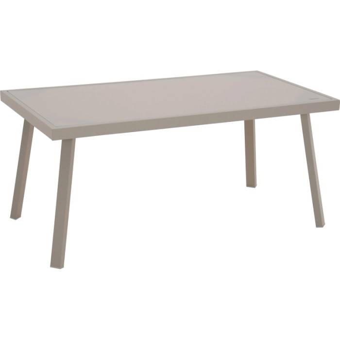 Tavolo del set di mobili da giardino Jamapa, acciaio grigio chiaro, parte dei mobili da giardino lounge.