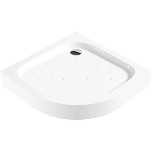 Piatto doccia semicircolare Idrostile Punk coperchio 90x90 cm bianco
