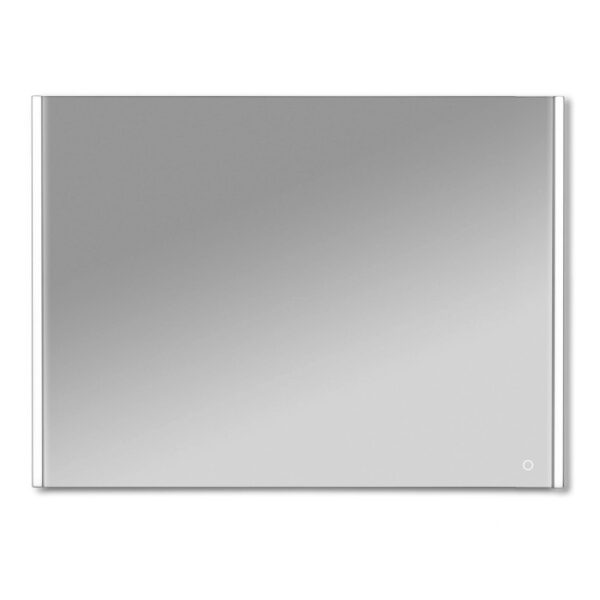 Specchiera rettangolare t.b.t. con illuminazione LED sui lati.