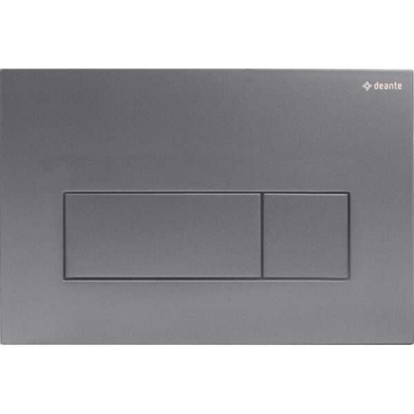 Placca di comando doppio scarico Idrostile slim 165x247 mm titanio opaco