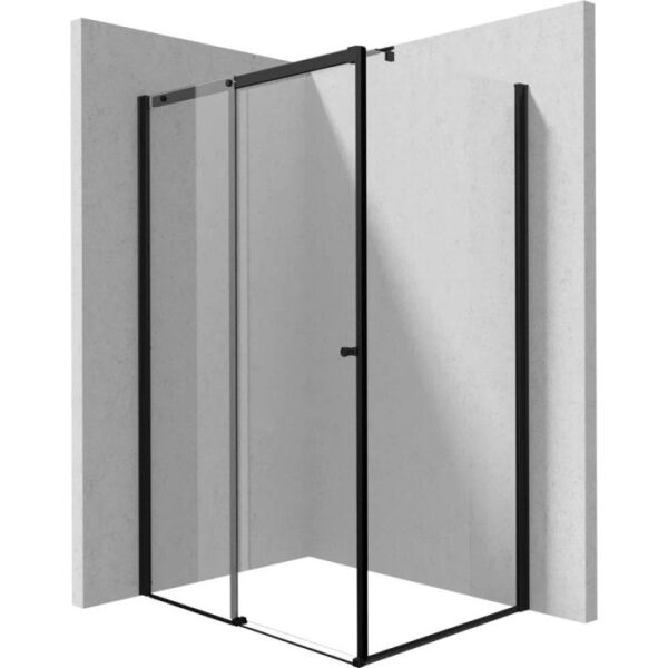 Cabina doccia rettangolare Coliseo Idrostile 1200x2000 mm nero