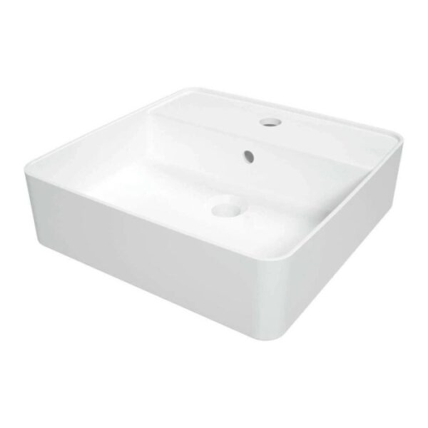 Lavabo da appoggio ceramica Artemisa Idrostile 420x120 mm bianco
