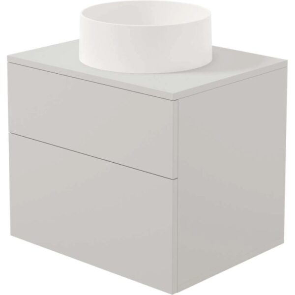 Mobile lavabo con lavabo granito Idrostile 600x520 mm cachemire