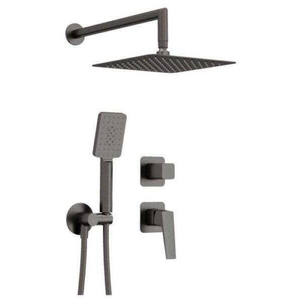 Set doccia a scomparsa 250x250 mm Placetas titanio