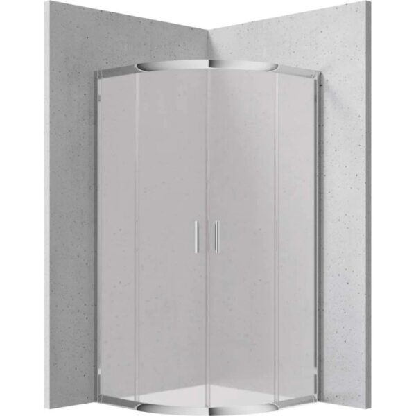 Cabina doccia semicircolare Caimito Idrostile Coliseo 900x1850 mm cromo