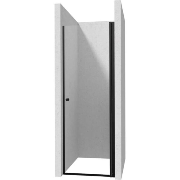 Porta doccia battente Idrostile 90x200 cm Nero
