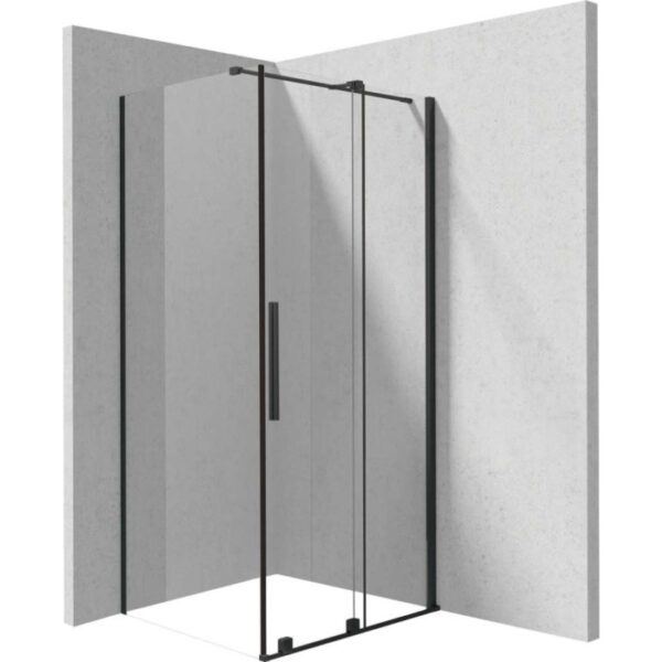 Cabina doccia rettangolare Cabaiguán Idrostile 1000x1950 mm nero