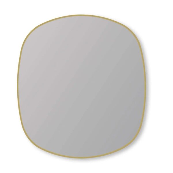 Specchio da parete t.b.t. con cornice dorata.