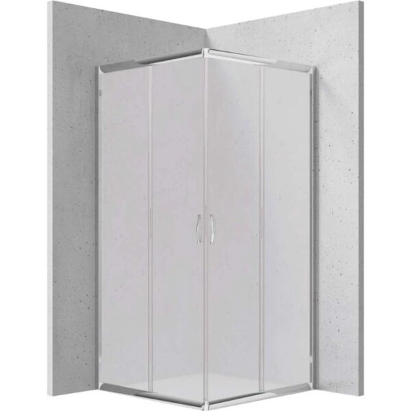 Cabina doccia quadrata Caimito Idrostile Cabaiguán 800x1850 mm cromo