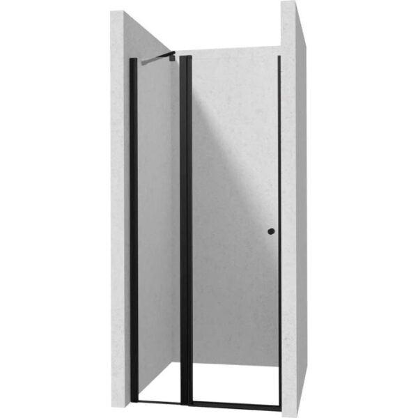 Porta doccia girevole Idrostile 100x200 cm Nero