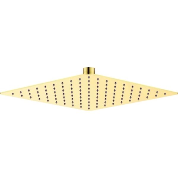 Soffione doccia acciaio 250x250 mm Camarioca oro