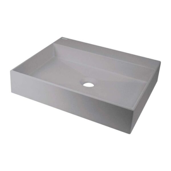Lavabo appoggio granito Puerto Padre Idrostile foro rub 500x400 mm Grig met