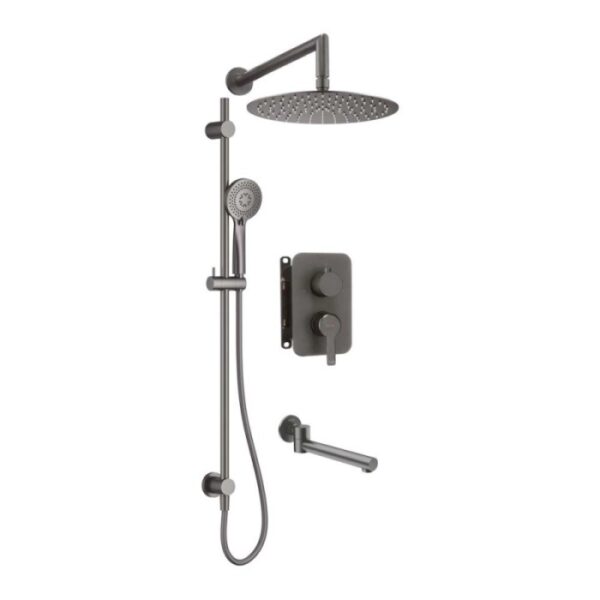 Set doccia incasso con box miscelatore Idrostile titanio