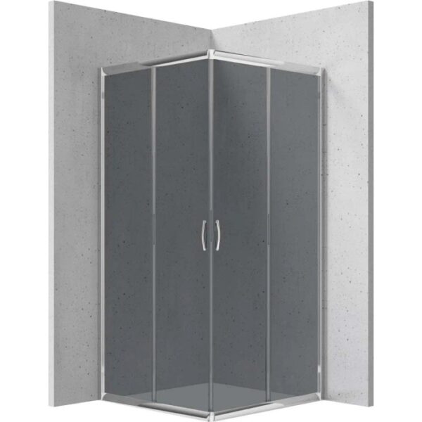 Cabina doccia quadrata Caimito Idrostile Kerria 800x1850 mm cromo