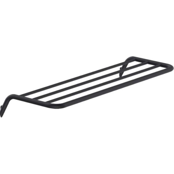 Mensola bagno a coste Idrostile 616x89 mm nero