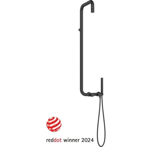 Colonna doccia miscelatore Idrostile porta doccetta integrato Ø42 mm nero