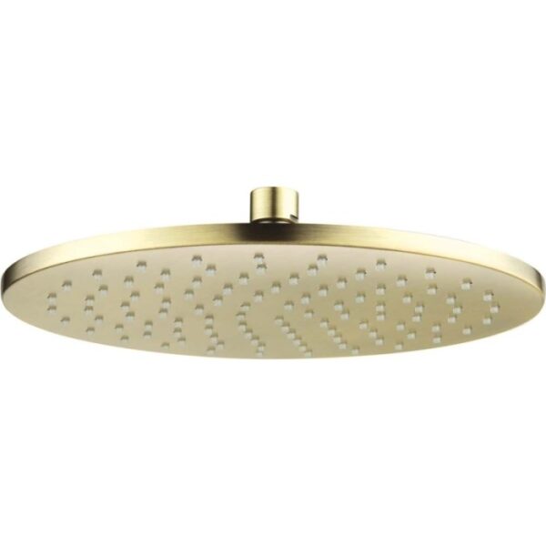 Soffione doccia in ottone rotondo ø250 mm Camarioca oro spazzolato