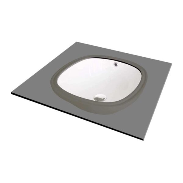 Lavabo da incasso ceramica Batabanó Idrostile 380x192 mm Bianco