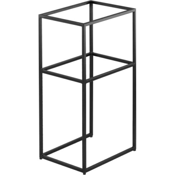 Mobile colonna bagno sospesa Idrostile consolle acciaio 400x760 mm nero